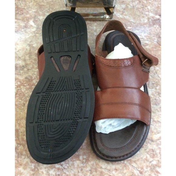 New Timberland Men\'s Brown Leather strap Sandals Size 11M #42530 5273, $107 main image 5